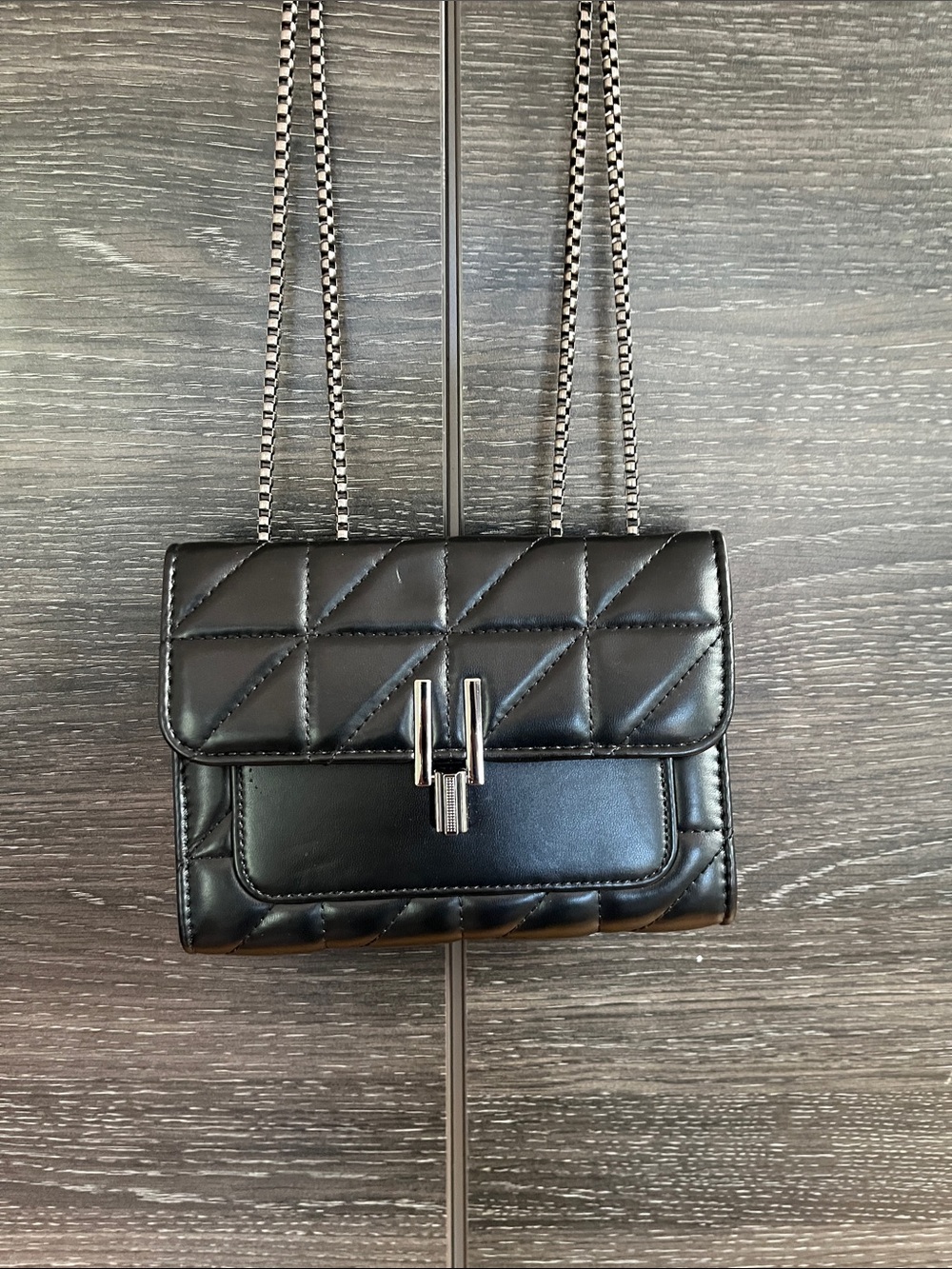 Quilted Black Bag